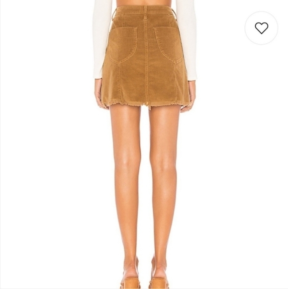 Show Me Your Mumu Sedona Brown Button Front Corduroy Mini Skirt Women's XS EUC - Picture 4 of 12